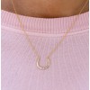 arc baguette diamond necklace