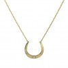 arc diamond necklace