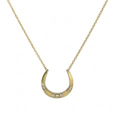 arc diamond necklace