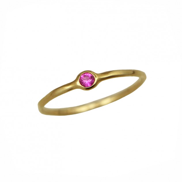 celine pink sapphire ring