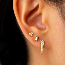 clover diamond studs