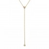 clover diamond lariat necklace