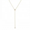 clover diamond lariat necklace