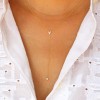 clover diamond lariat necklace