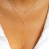 clover diamond lariat necklace