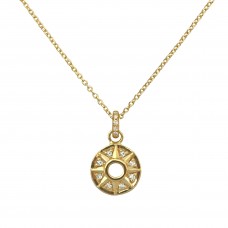 compass diamond necklace