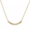 demilune diamond necklace