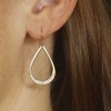 droplet diamond earrings