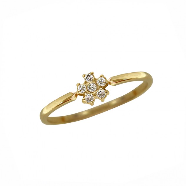 flower diamond ring