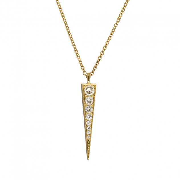 icicle diamond necklace