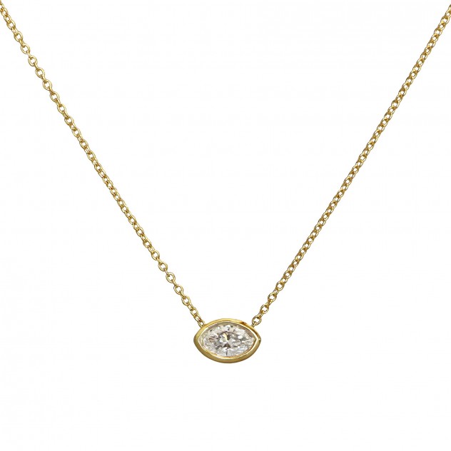 lagoon marquise diamond necklace