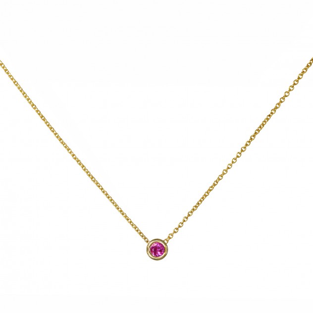 lagoon pink sapphire necklace