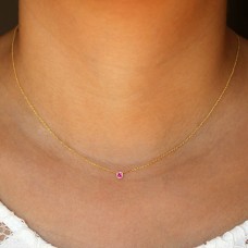 lagoon pink sapphire necklace