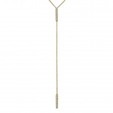 linear diamond lariat necklace