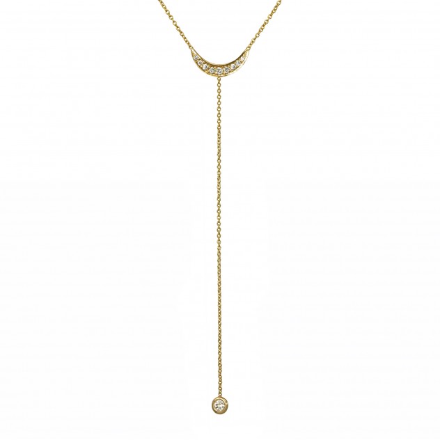 molokini diamond lariat necklace