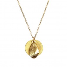 olivia leaf necklace