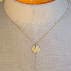 olivia leaf necklace