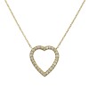 open heart grande necklace