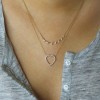 open heart grande necklace