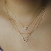 open heart petite necklace