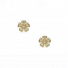 pansy diamond earrings