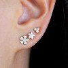 pansy diamond earrings