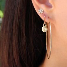 pansy diamond earrings