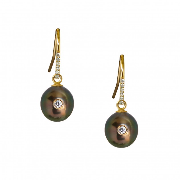 paragon tahitian pearl earrings