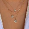 pebble moonstone necklace