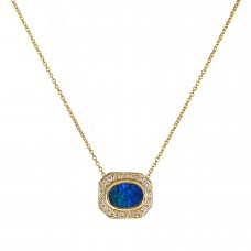 portrait opal necklace