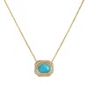 portrait turquoise necklace