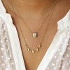 quintet diamond necklace