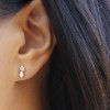 stepping stone diamond earrings