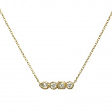 stepping stones diamond necklace