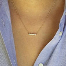 stepping stones diamond necklace