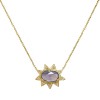 sunburst purple necklace