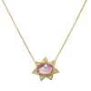 sunburst pink necklace