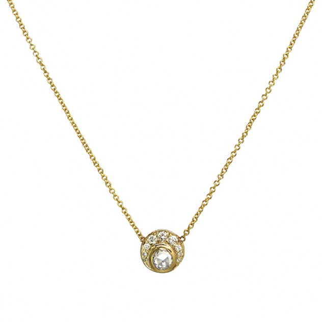 sunrise diamond necklace