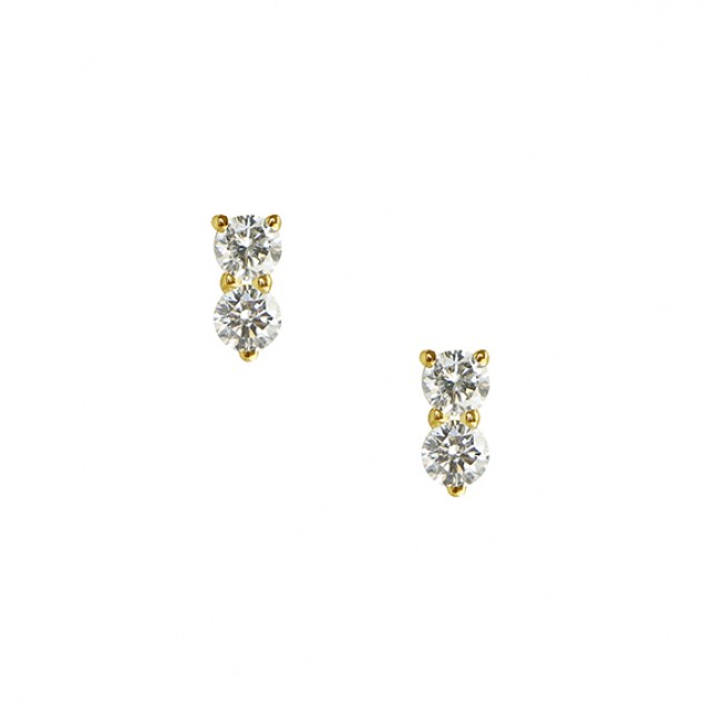 twin stars diamond earrings